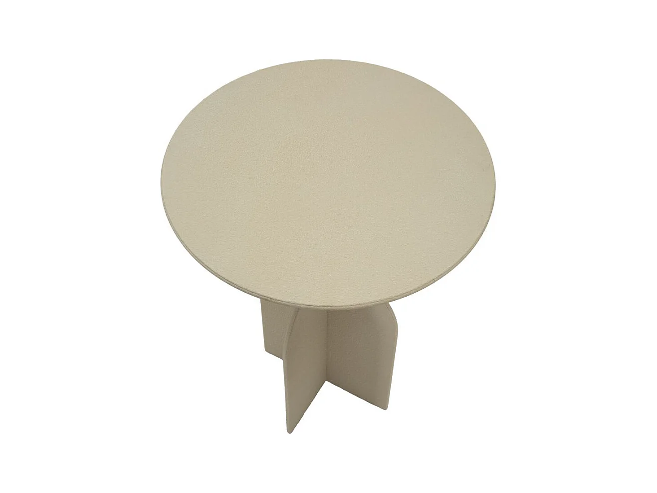 Table basse en métal crème cm ø 45x58