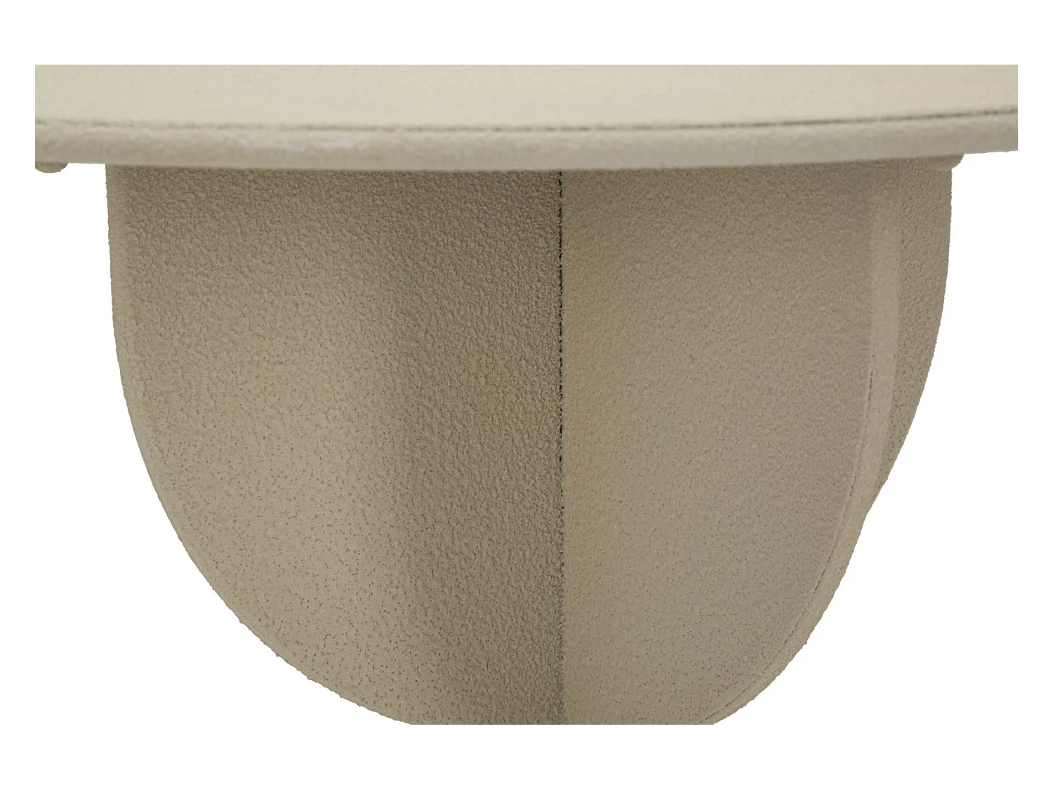 Table basse en métal crème cm ø 45x58