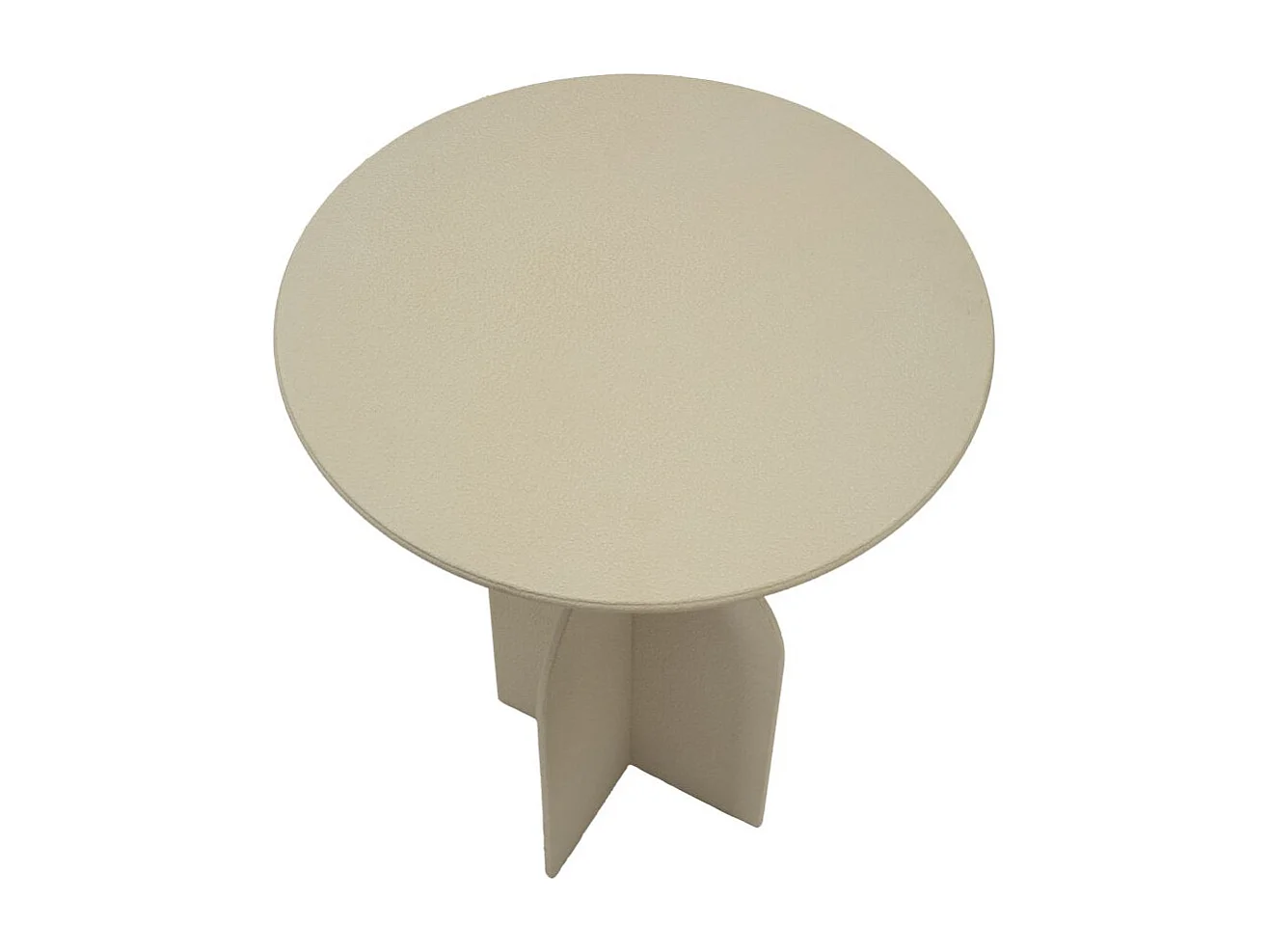 Table basse en métal crème cm ø 45x58