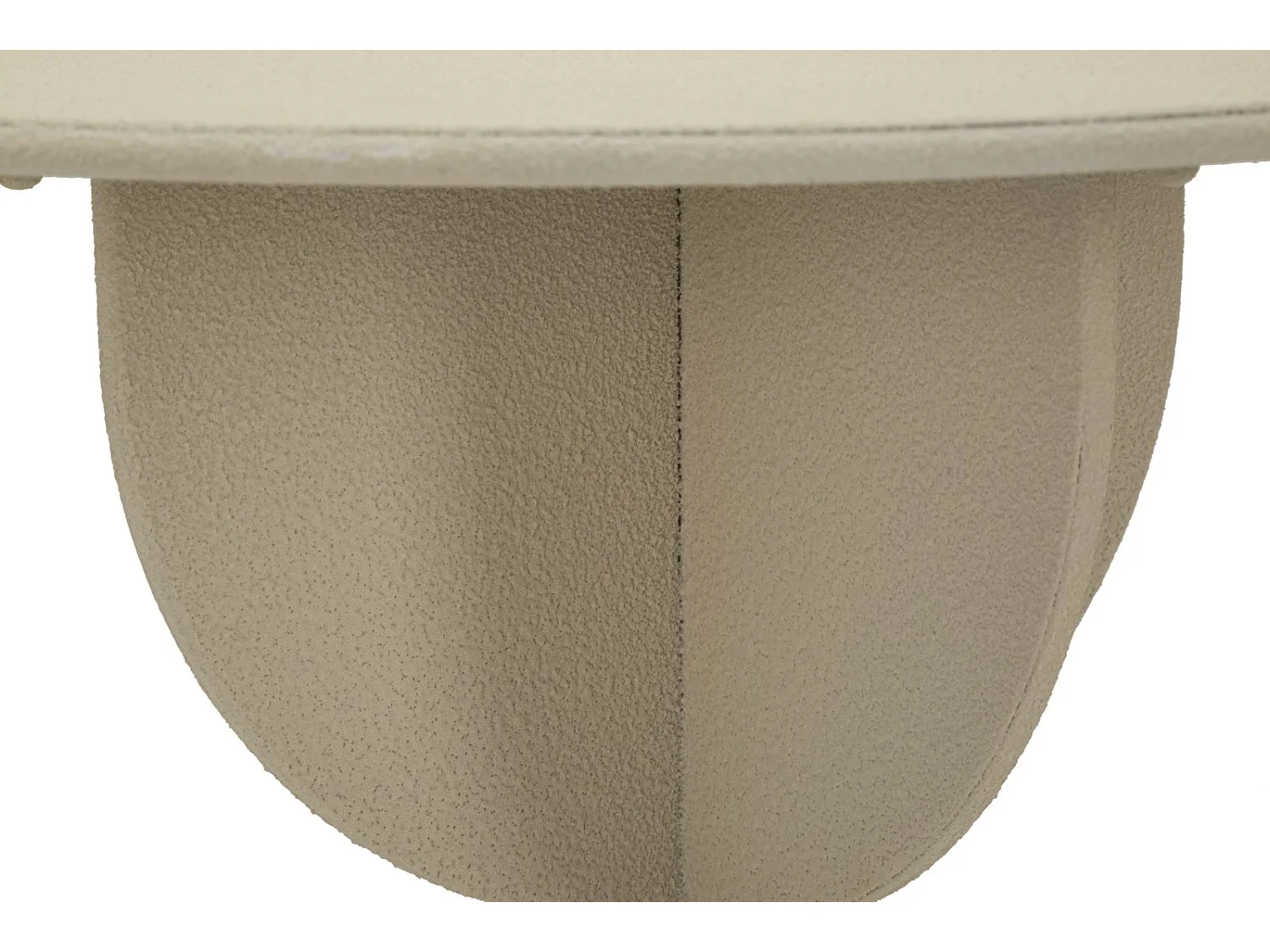 Table basse en métal crème cm ø 45x58