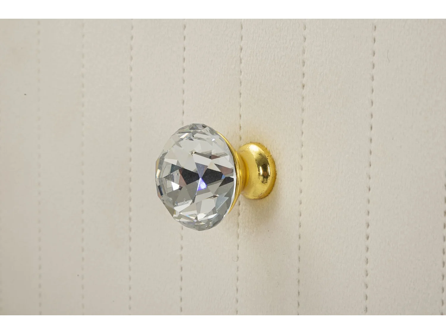 Tables hautes carrées, lot de 2, en velours crème, ø 45x90-40x70 cm