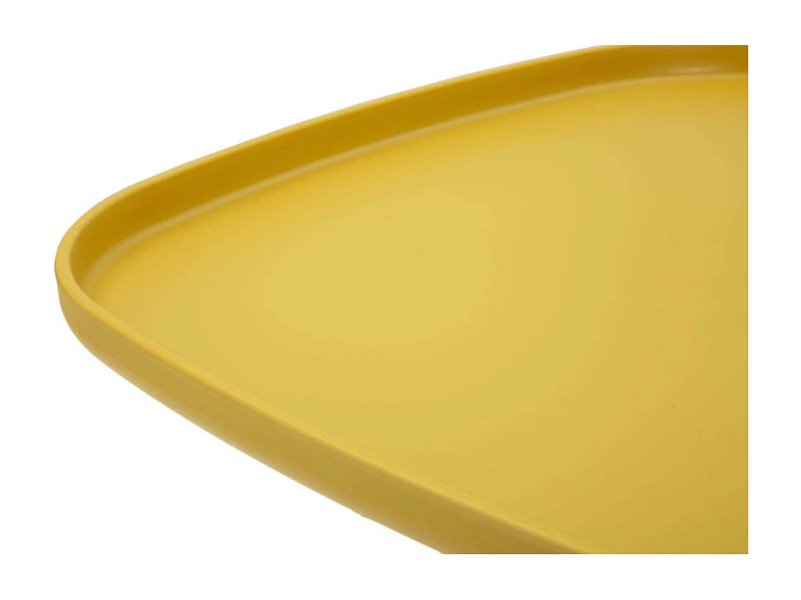 Table en plastique jaune cm 48x48x50