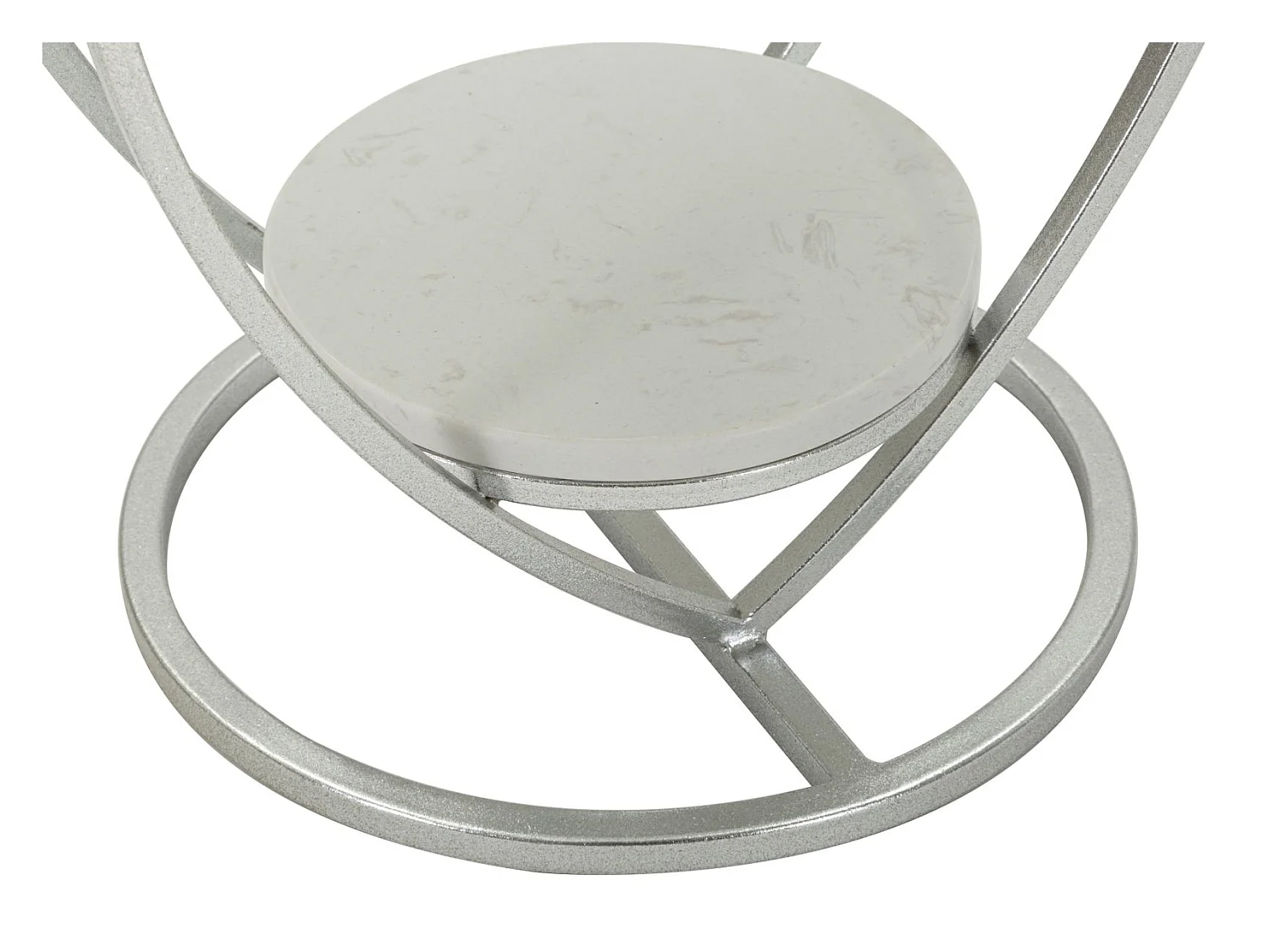 Table d'appoint en métal et marbre Heart 40 x 45.5 cm