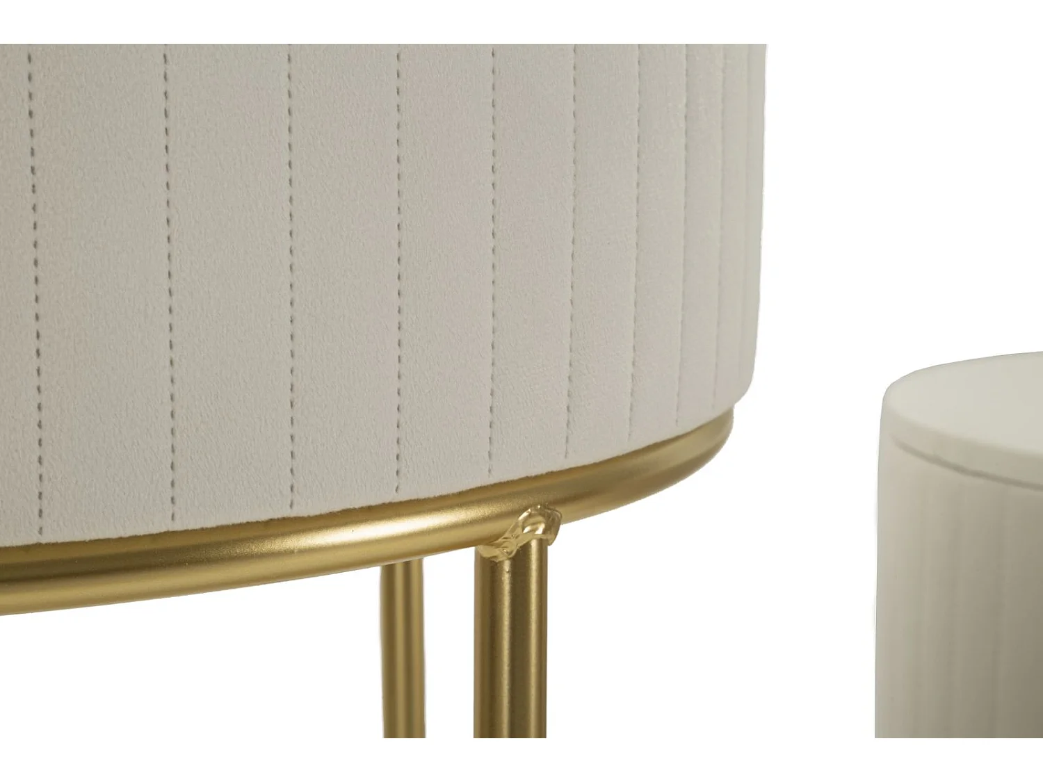 Set de 2 tables d'appoints en mdf et métal Wedding