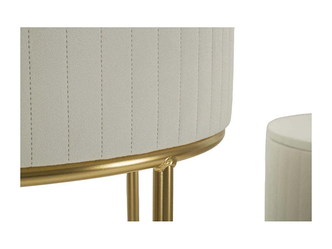 Set de 2 tables d'appoints en mdf et métal Wedding