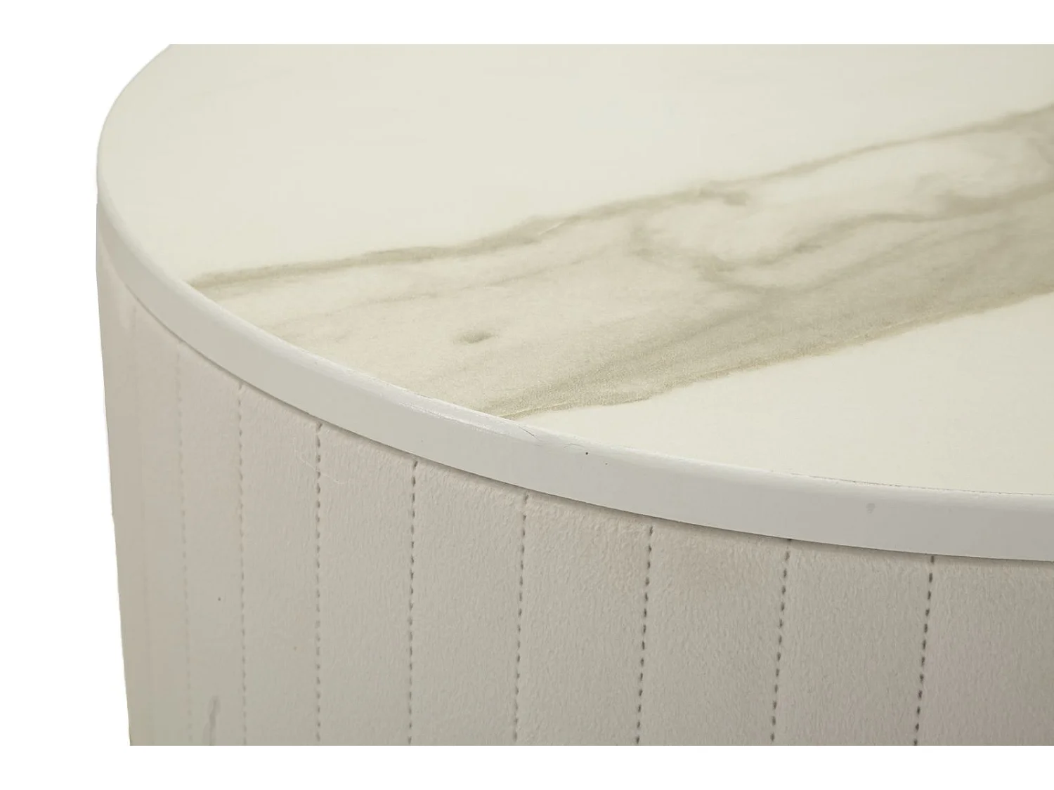 Set de 2 tables d'appoints en mdf et métal Wedding