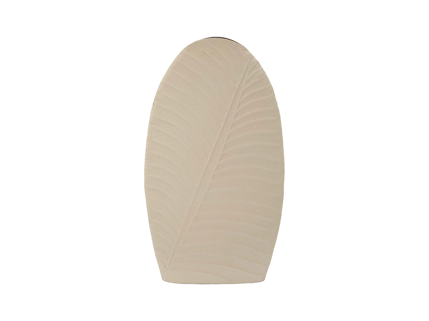 Vase en métal couleur crème cm 31x13x53,5