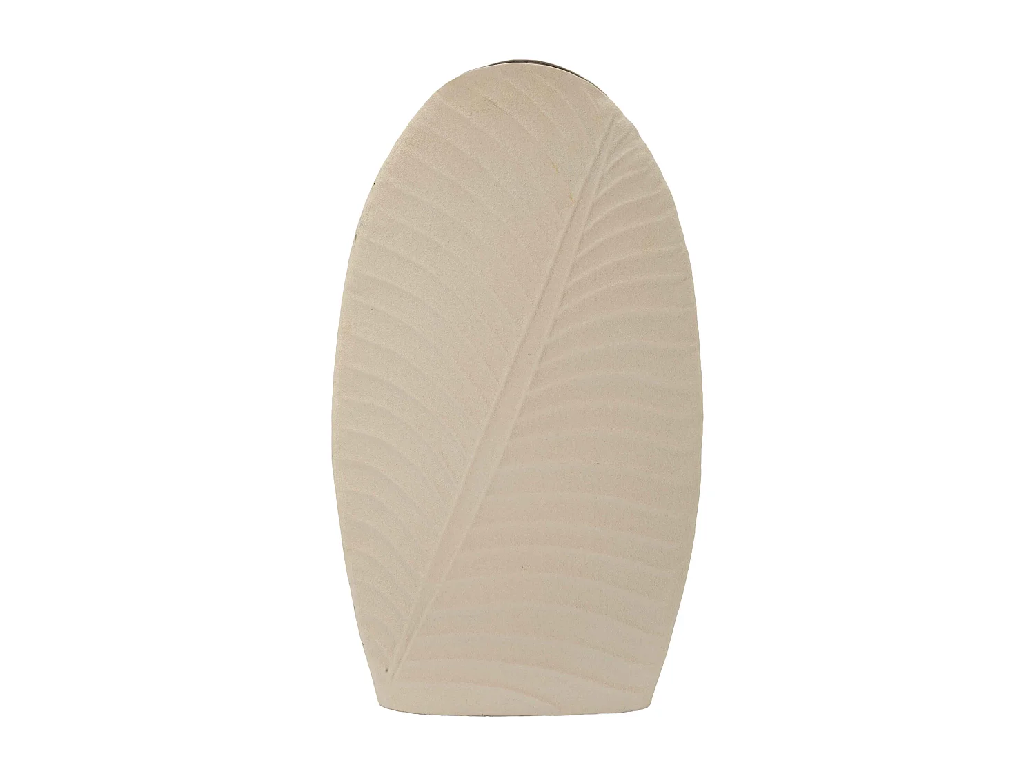 Vase en métal couleur crème cm 31x13x53,5