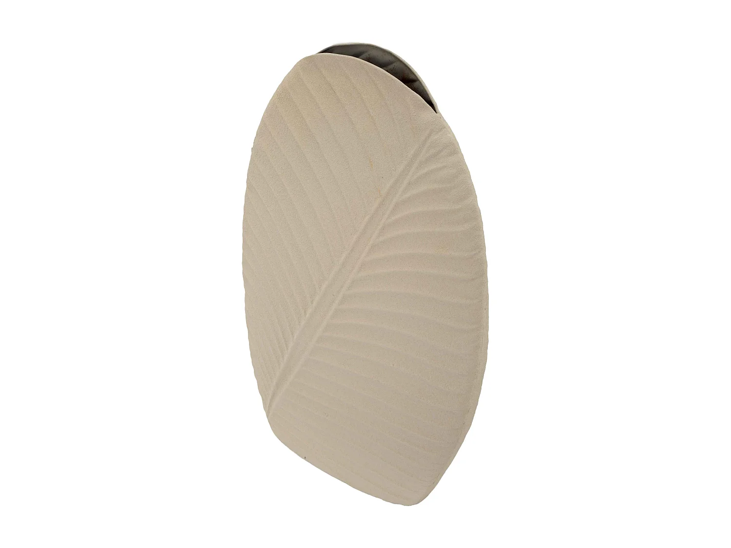 Vase en métal couleur crème cm 31x13x53,5