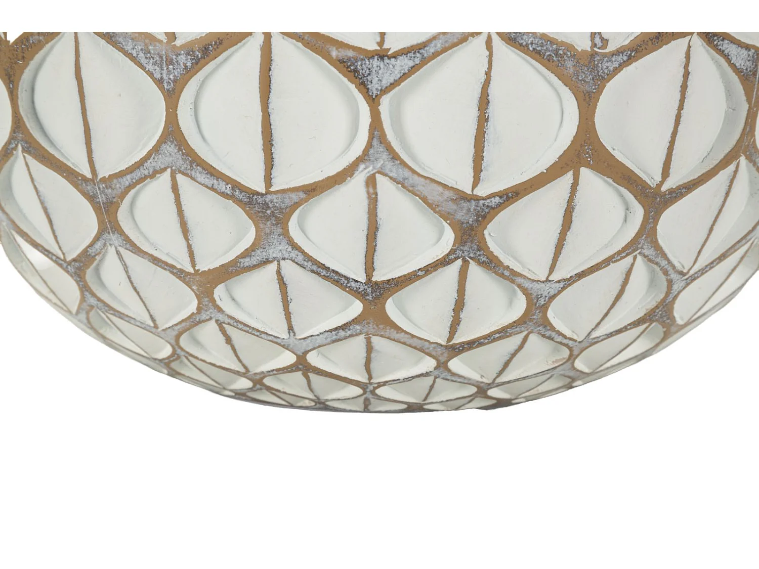 Vase en résine blanche cm ø 27x27