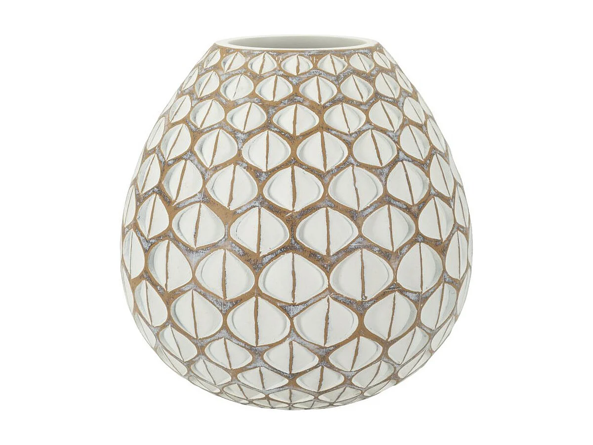 Vase Déco en Résine "Tibet" 27cm Multicolore