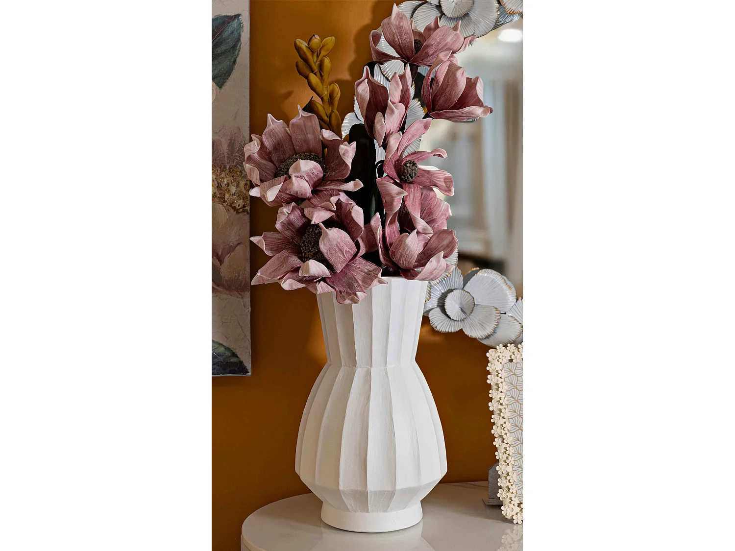 Vase en magnésie Glint 24 x 41 cm