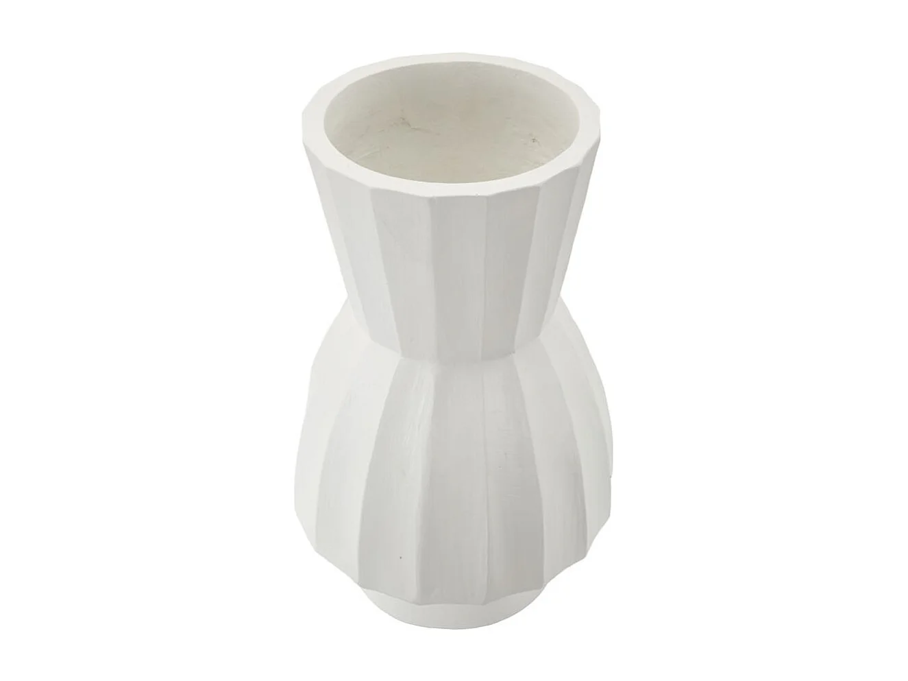 Vaso in magnesio colore bianco cm ø 24x41
