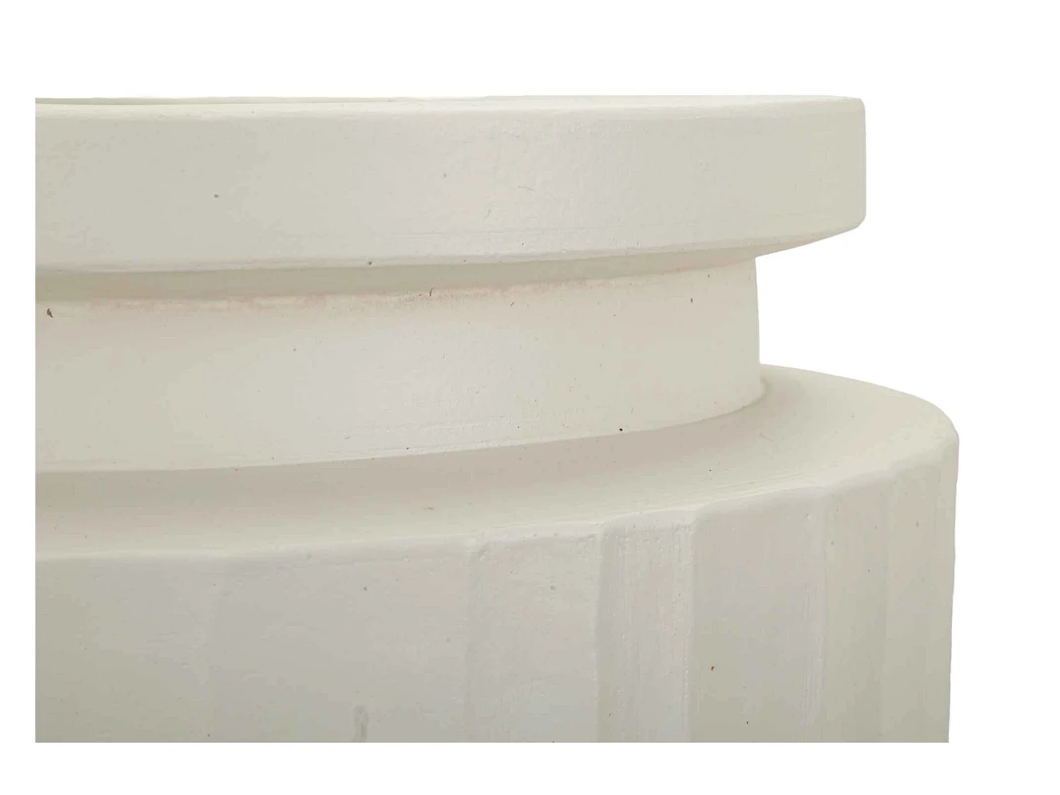 Vaso in magnesio colore crema cm ø 32x80