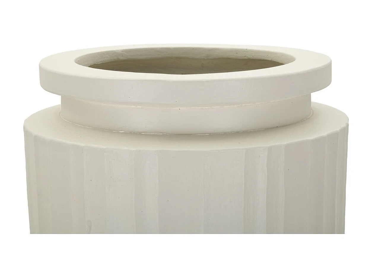 Vaso in magnesio colore crema cm ø 32x80