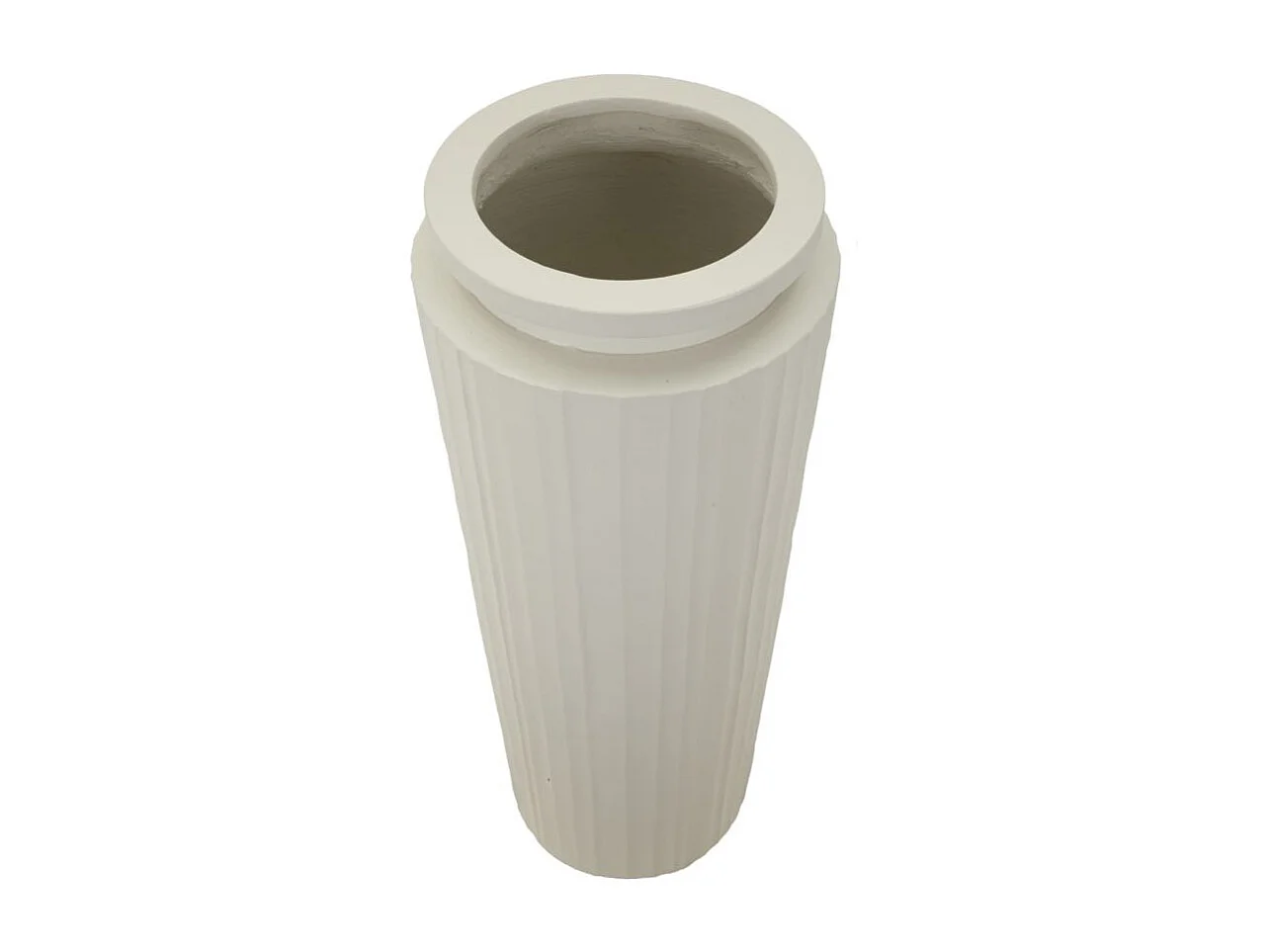 Vaso in magnesio colore crema cm ø 32x80