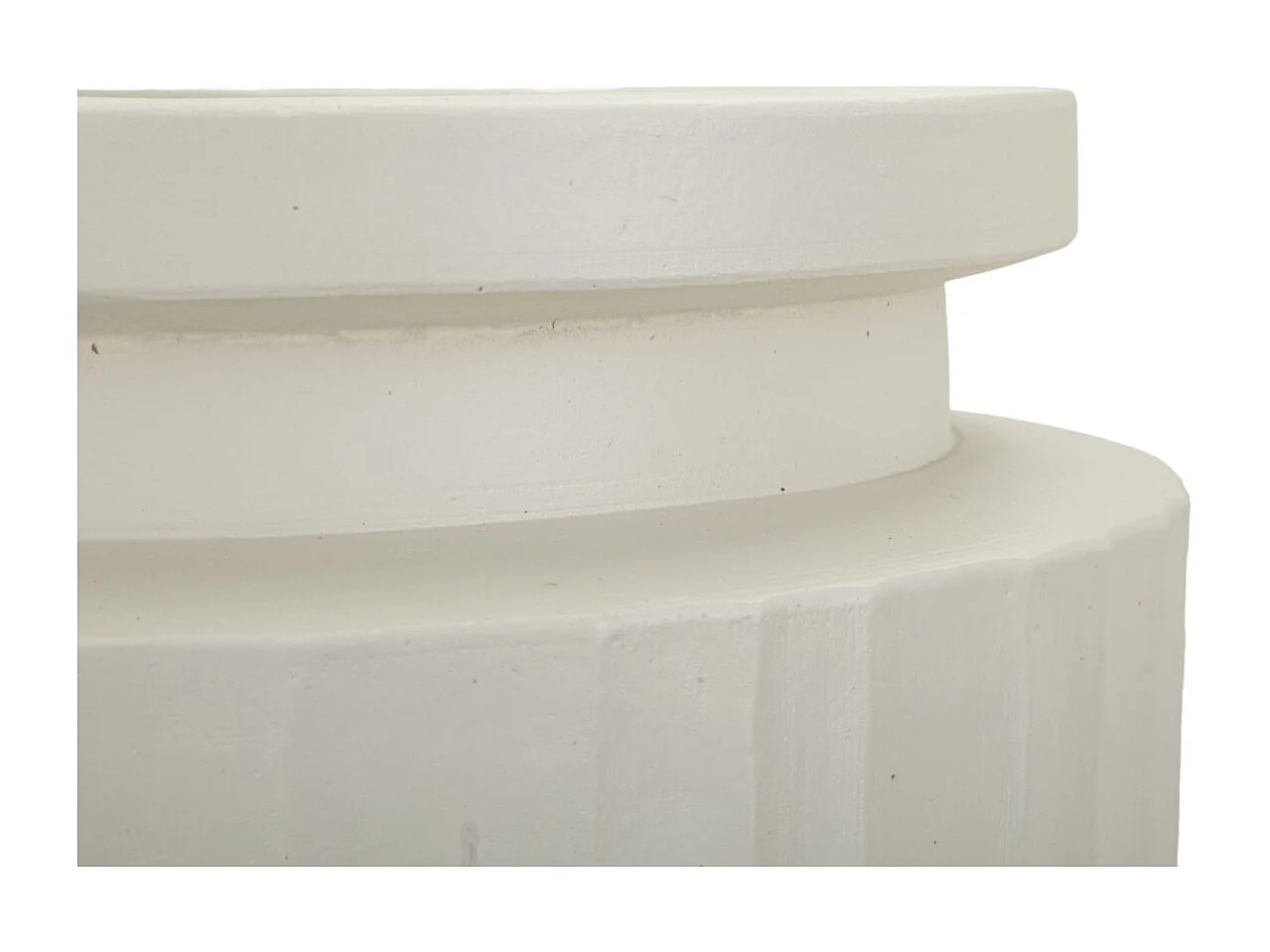 Vaso in magnesio colore crema cm ø 32x80