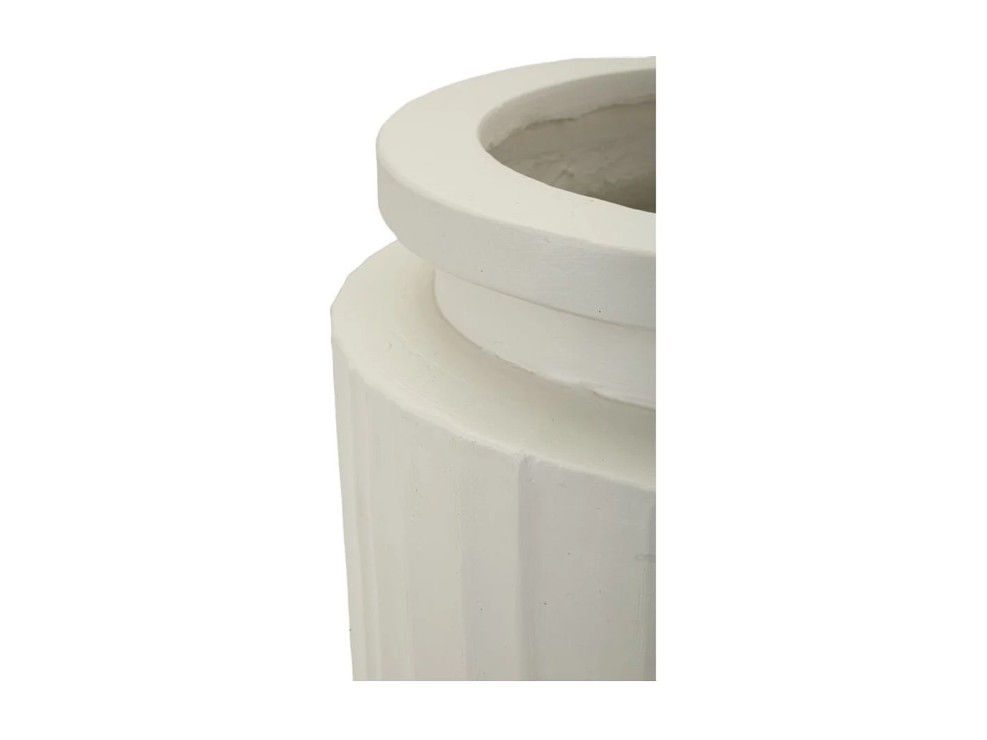 Vaso in magnesio colore crema cm ø 32x80