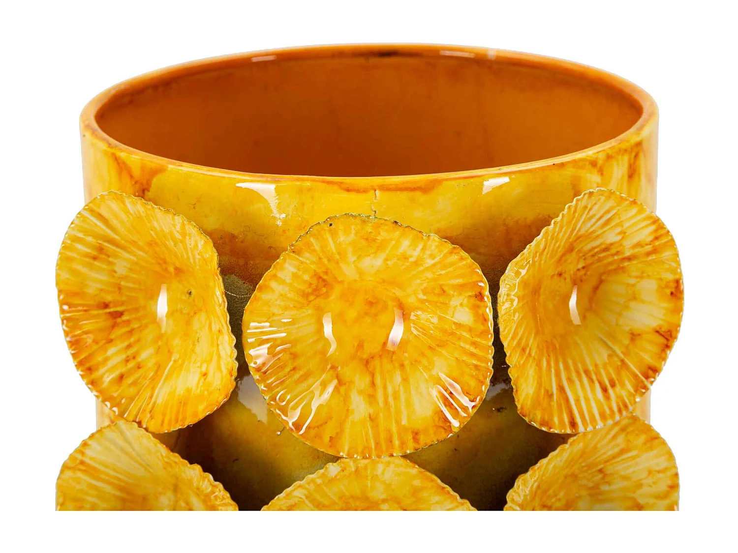 Vase en métal jaune cm 16x15x33