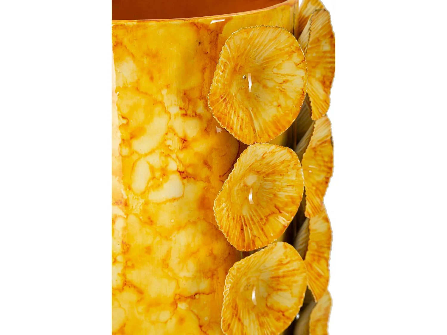 Vase en métal jaune cm 16x15x33