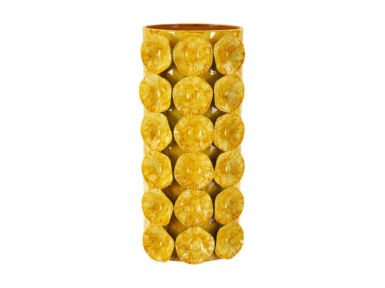 Vase Design "Drop" 33cm Jaune