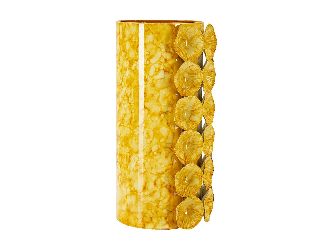 Vase Design "Drop" 33cm Jaune