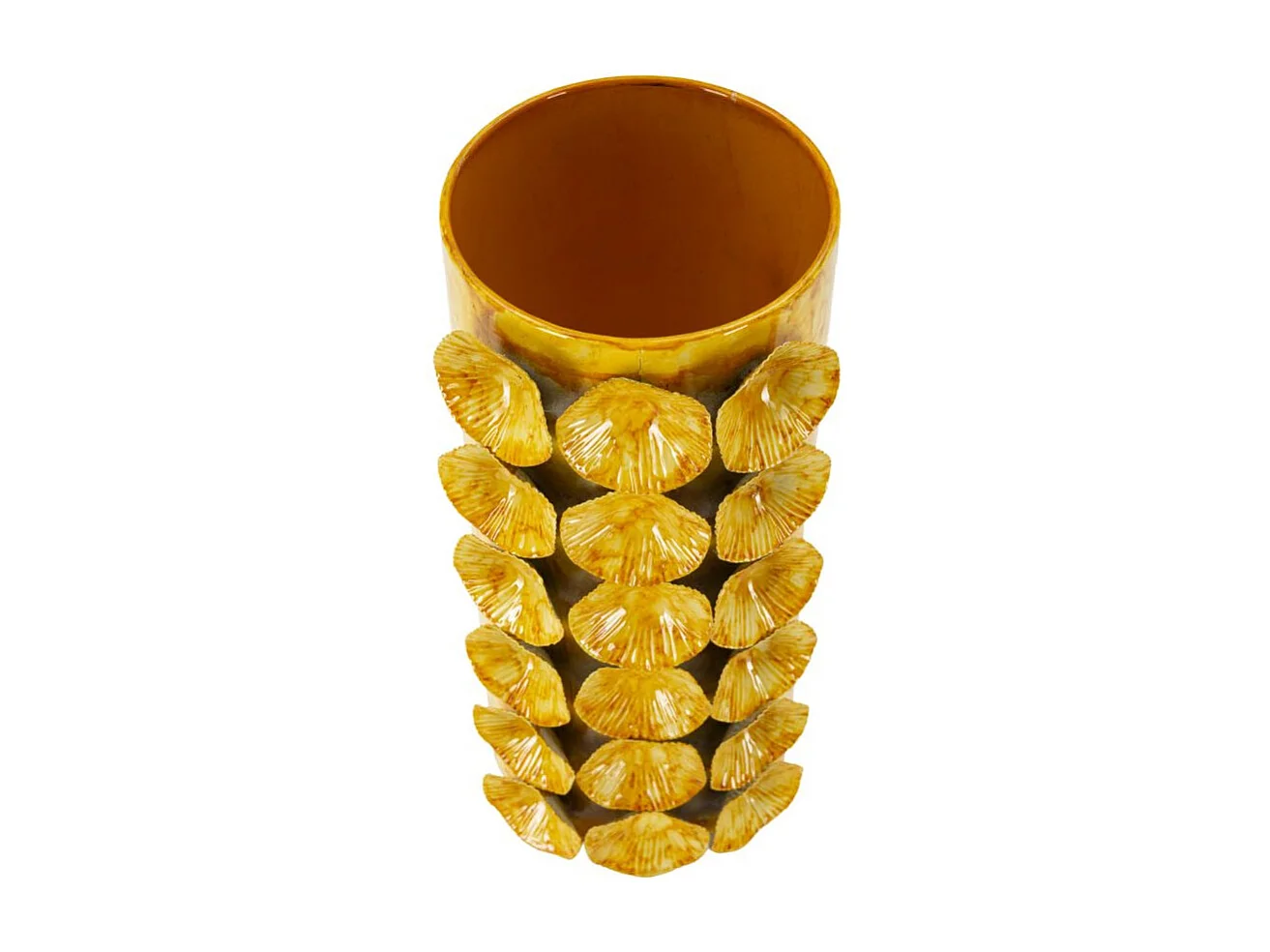 Vase Design "Drop" 33cm Jaune