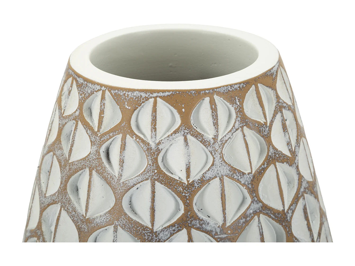 Vase en résine blanche cm cm ø 20x45,5