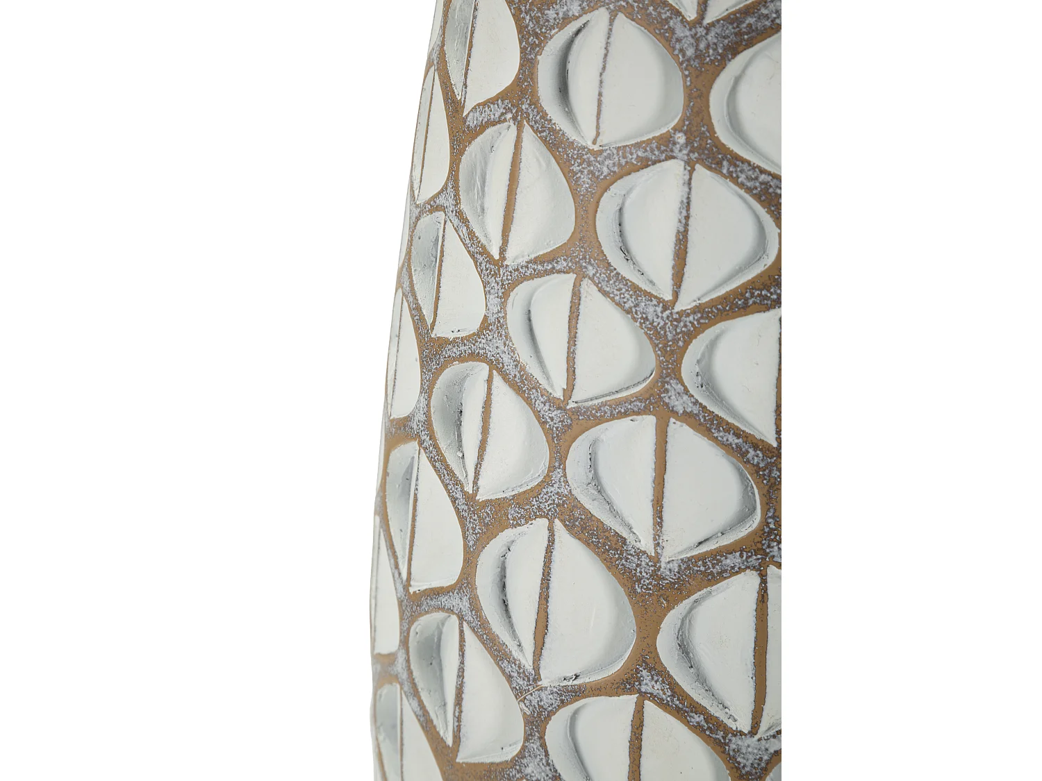 Vase en résine blanche cm cm ø 20x45,5