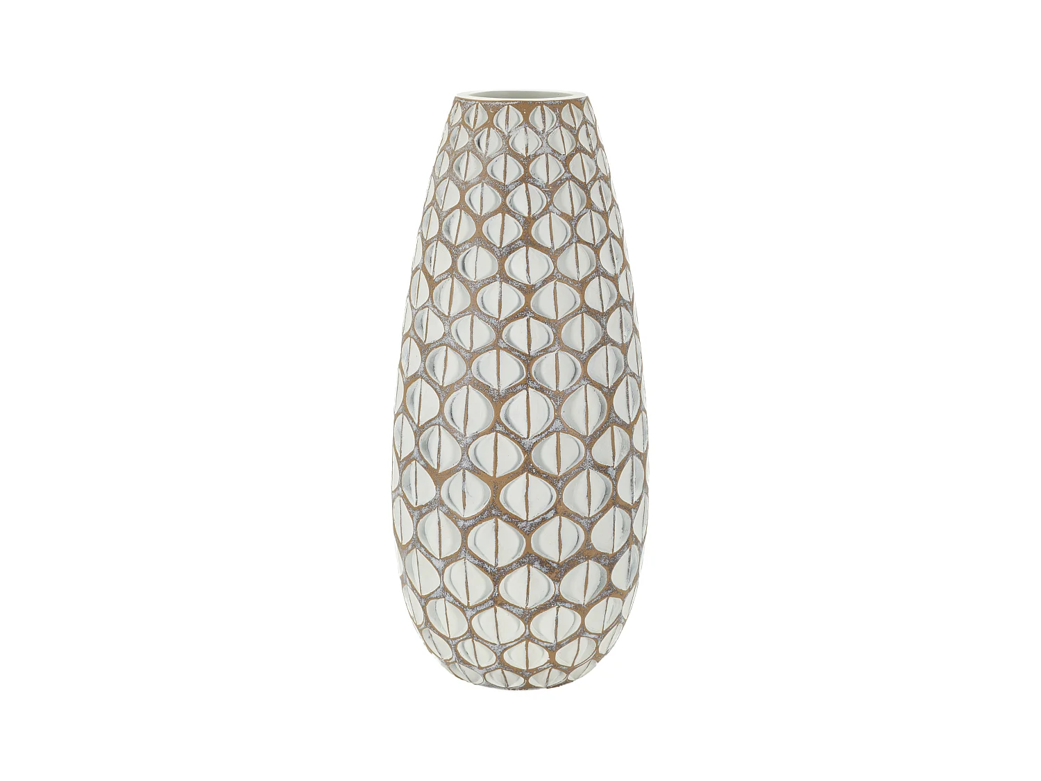 Vaso in resina bianco cm cm ø 20x45,5