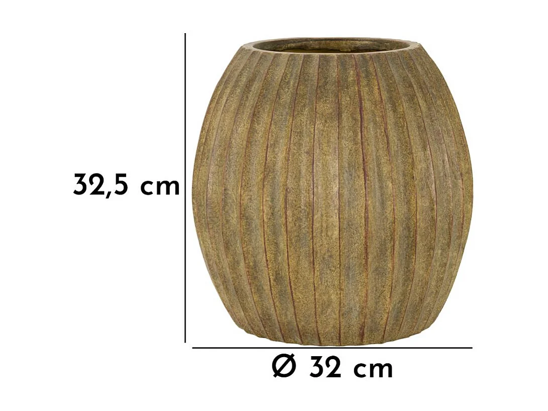Cache-Pot Design "Breeze" 32cm Vert