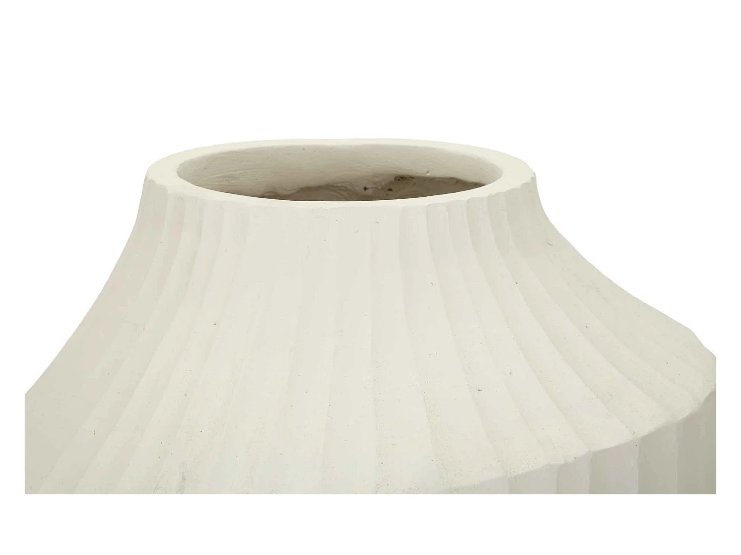 Vaso in magnesio colore crema cm ø 28,5x50,5