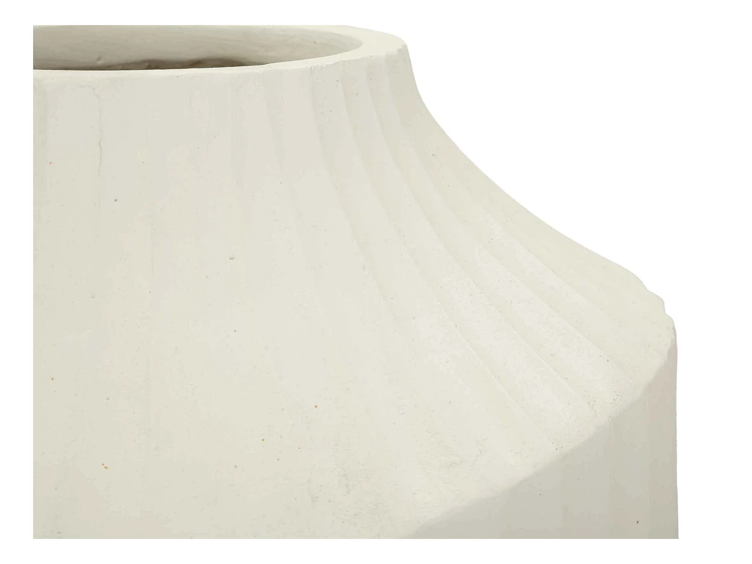 Vaso in magnesio colore crema cm ø 28,5x50,5