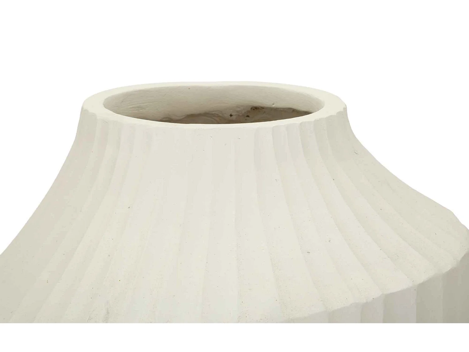 Vaso in magnesio colore crema cm ø 28,5x50,5