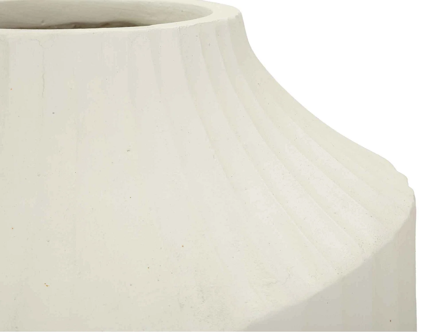 Vaso in magnesio colore crema cm ø 28,5x50,5