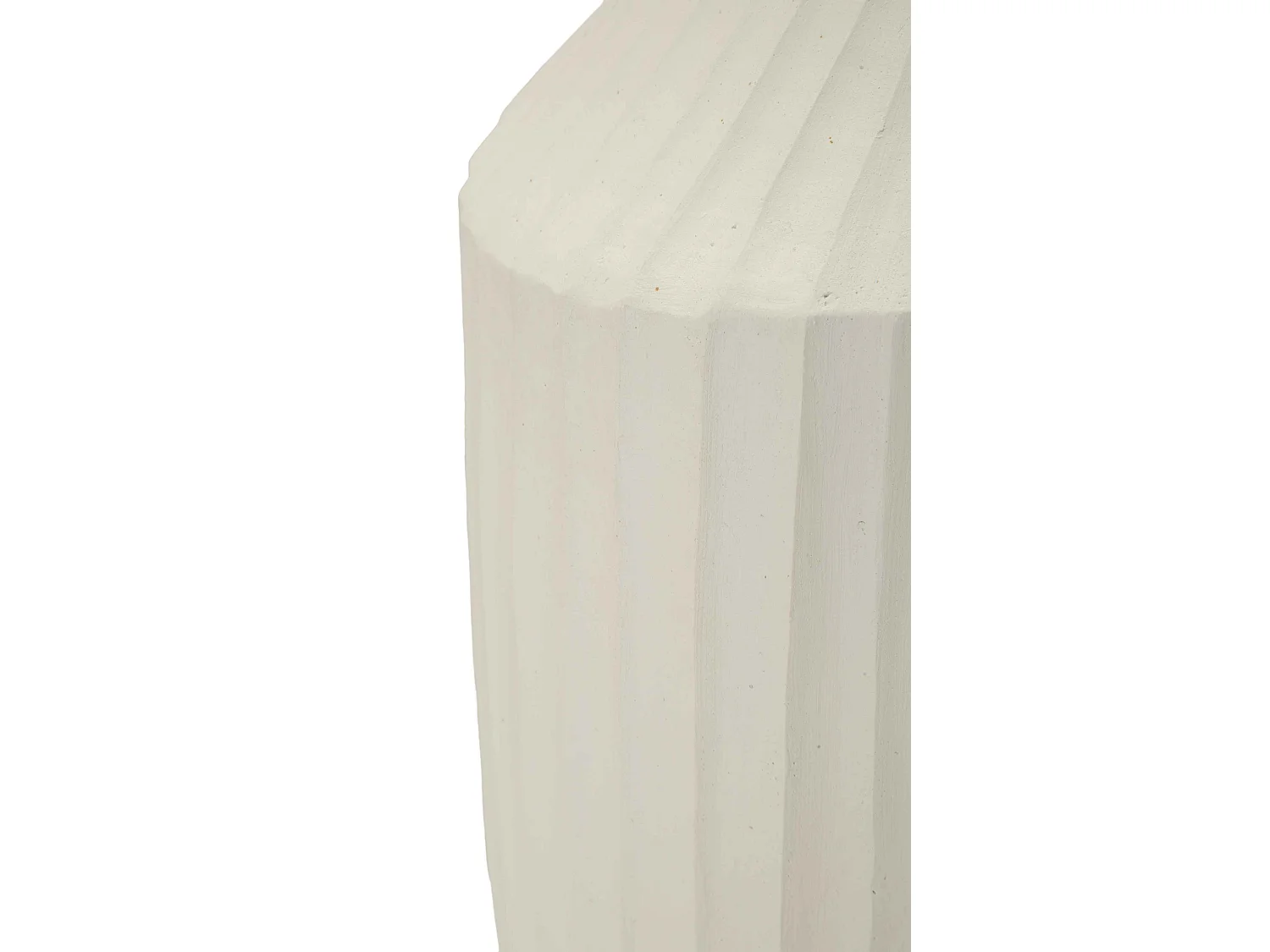 Vaso in magnesio colore crema cm ø 28,5x50,5