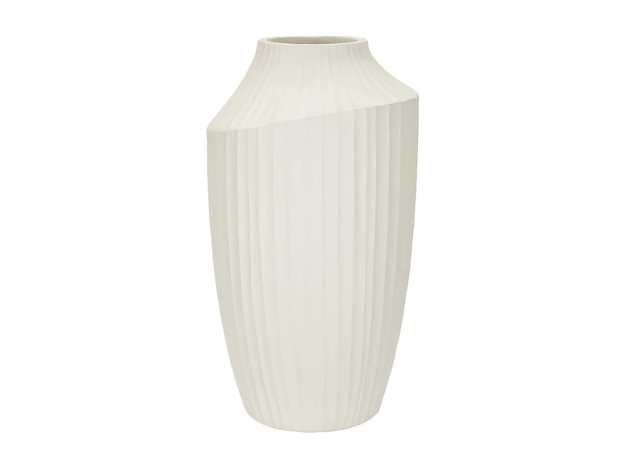 Vaso in magnesio colore crema cm ø 28,5x50,5