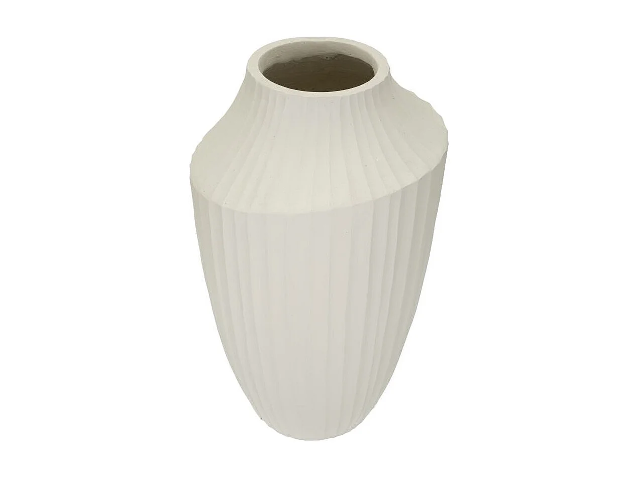 Vaso in magnesio colore crema cm ø 28,5x50,5