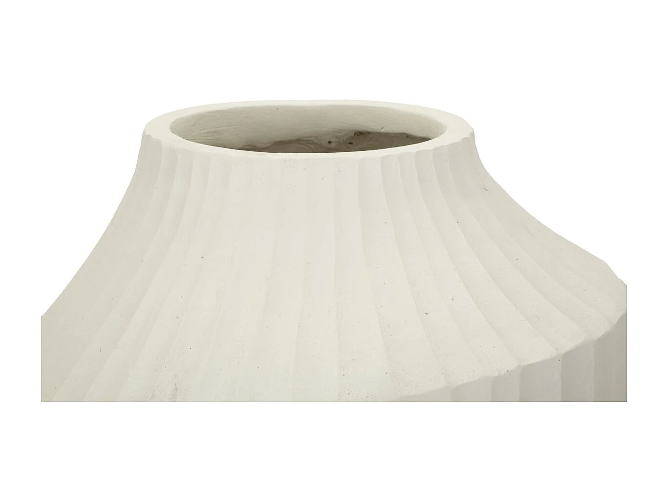 Vaso in magnesio colore crema cm ø 28,5x50,5