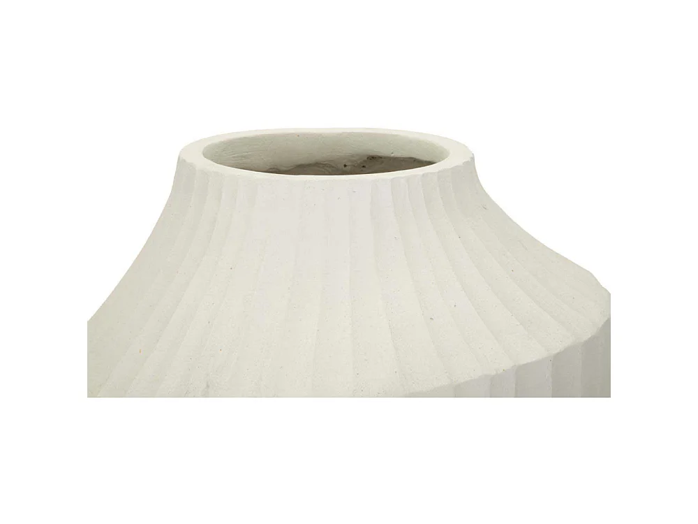 Vase aus Magnesia cremefarben Ø 28,5x50,5 cm