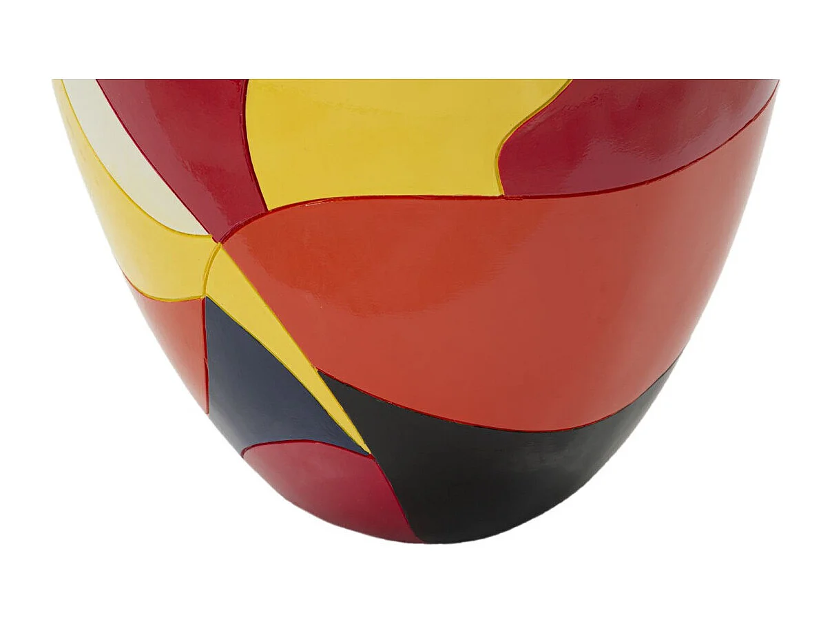 Decoratieve vaas in veelkleurige hars Ø 29x59 cm