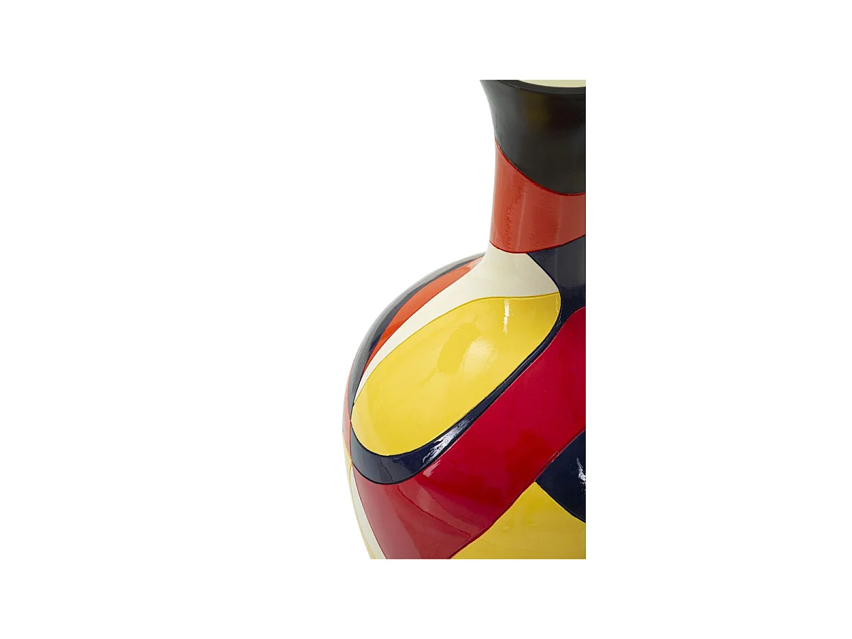 Vase Déco en Résine "Rubic" 59cm Multicolore