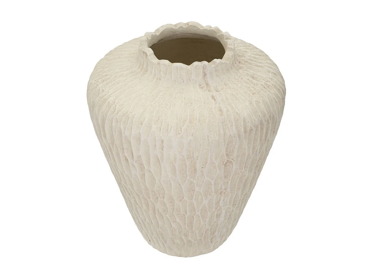Vase Design "Shade" 40cm Crème