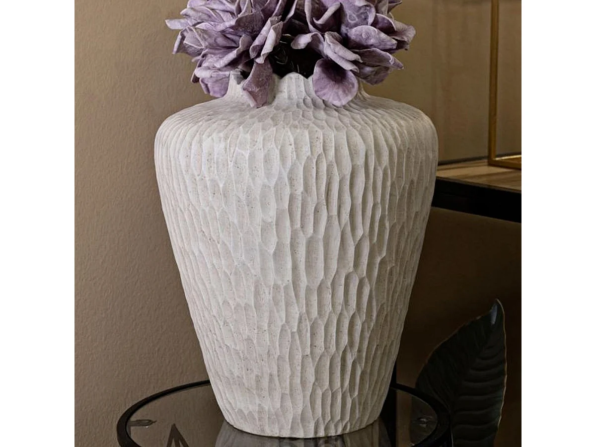 Vase Design "Shade" 40cm Crème