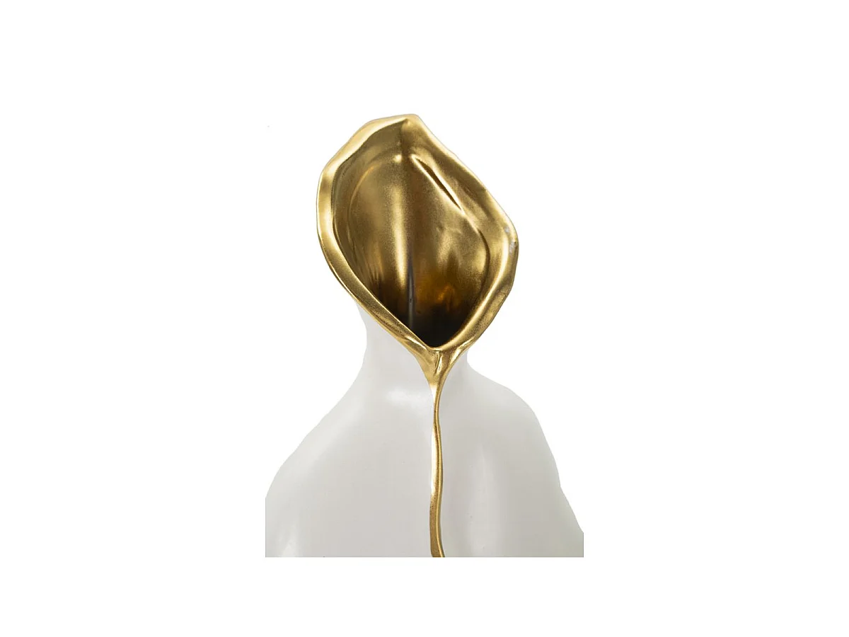 Vase Design en Céramique "Uma" 40cm Blanc