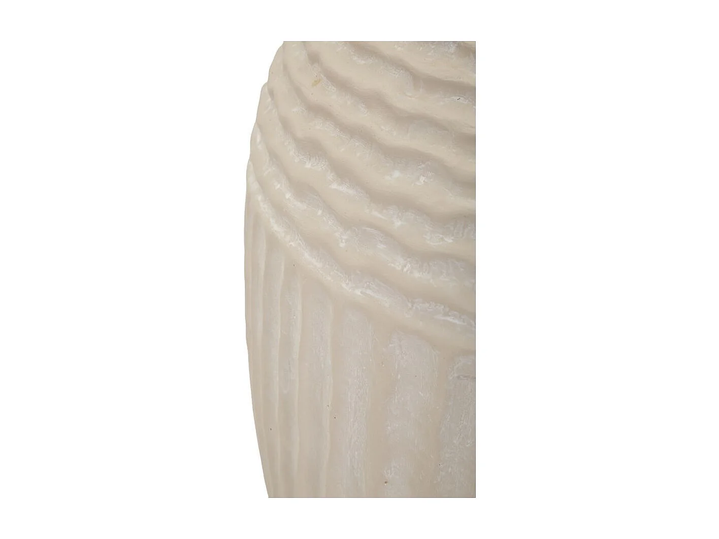 Vaso in magnesio colore crema cm ø 30x38,5