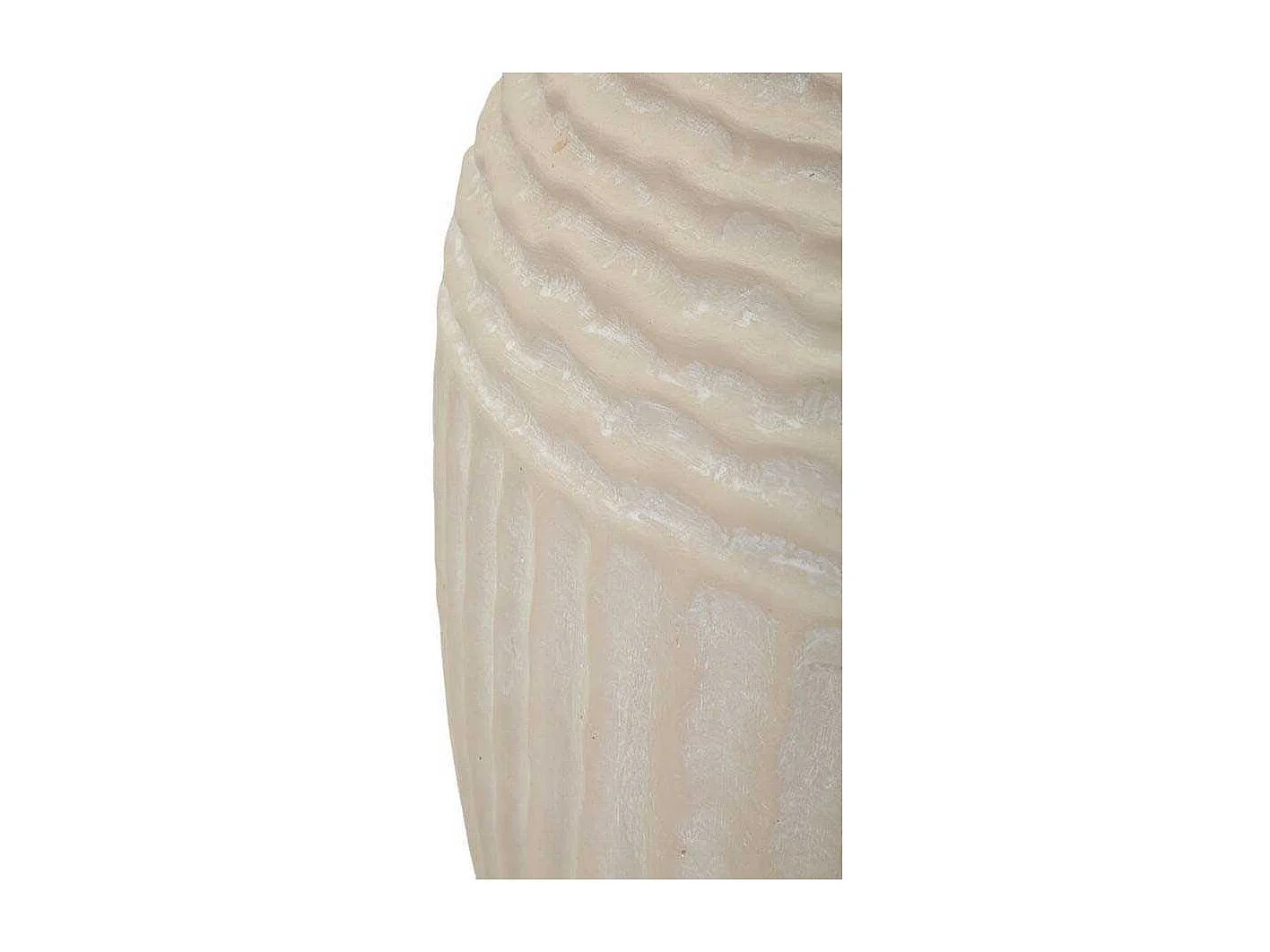 Vaso in magnesio colore crema cm ø 30x38,5