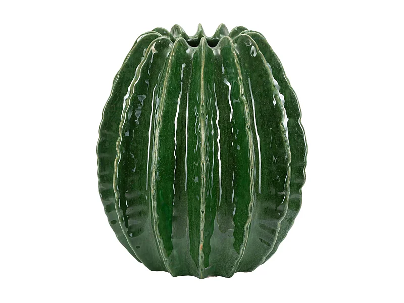 Vaso in ceramica colore verde cm ø 28x31