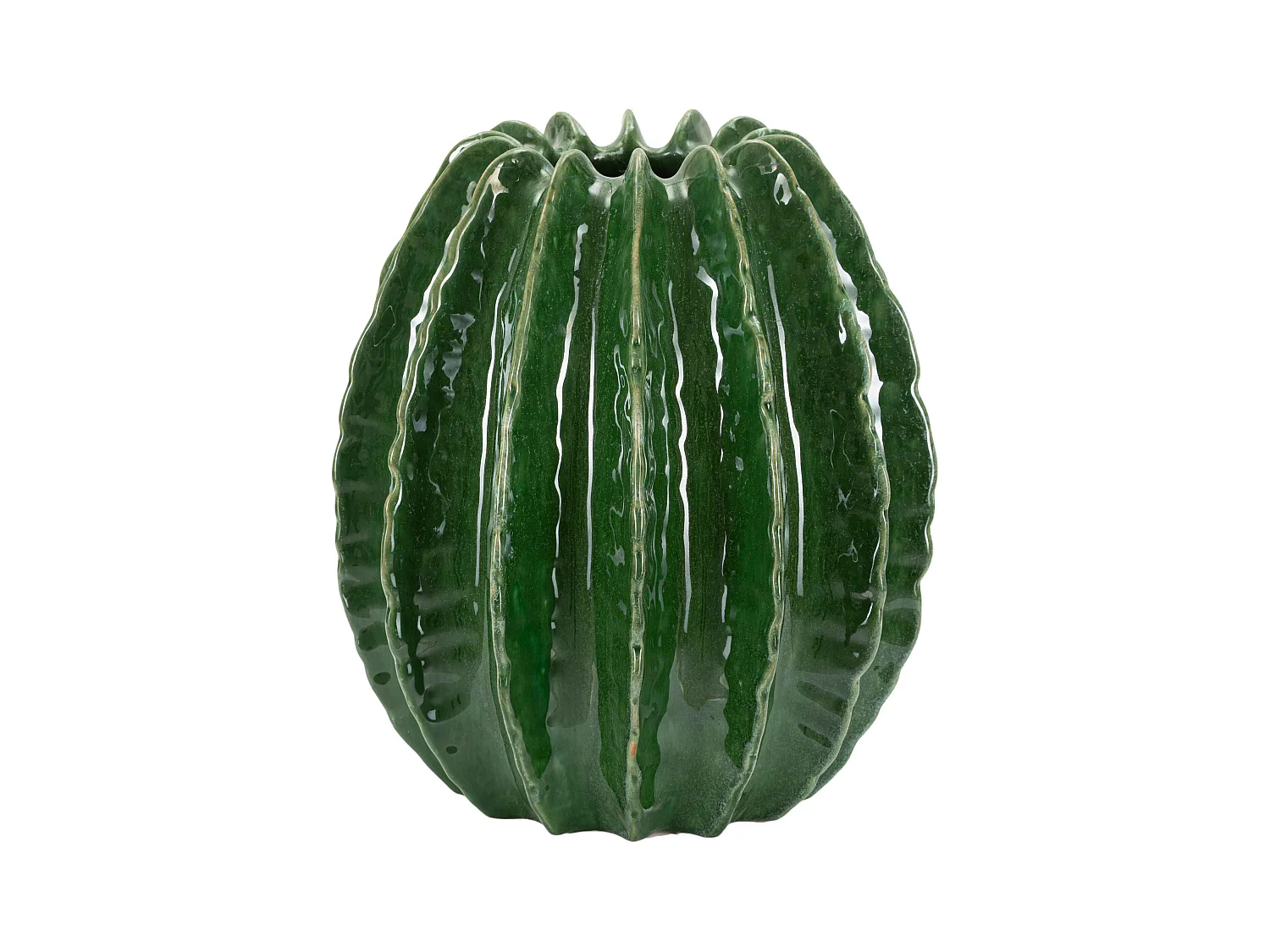 Vaso in ceramica colore verde cm ø 28x31