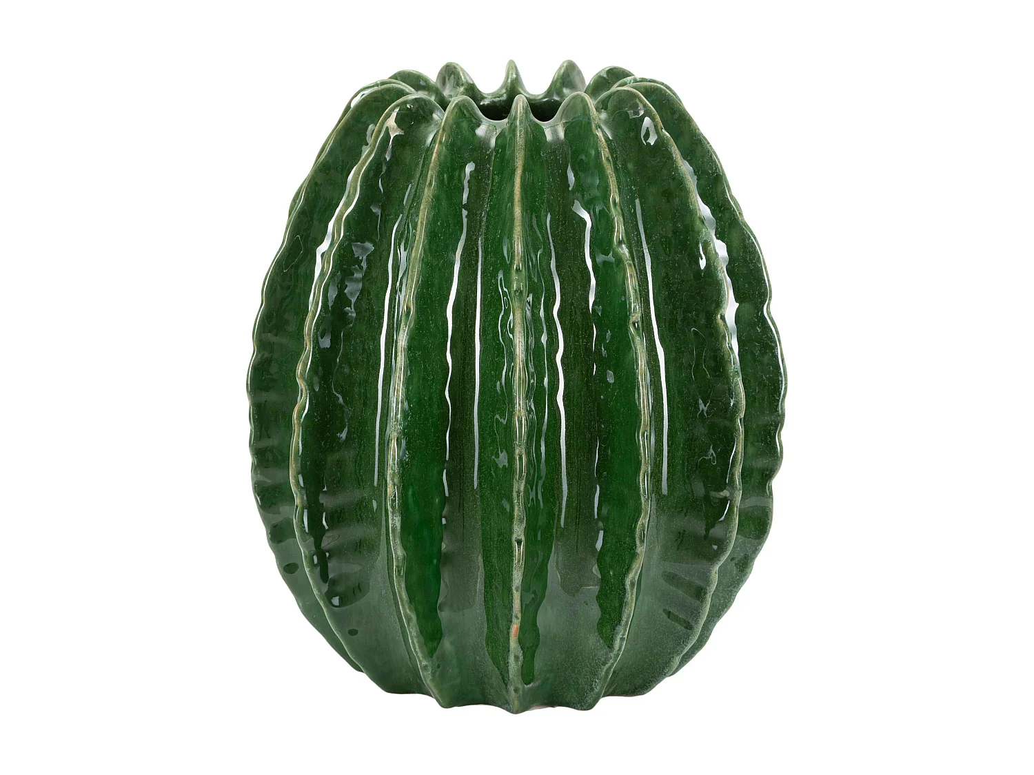 Vase en céramique verte, ø 28x31 cm